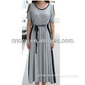 13CD1166 Knitted color combination maxi indian dress
